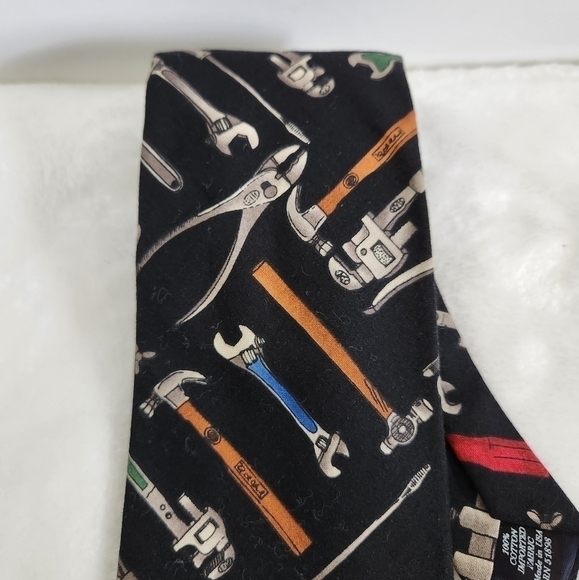 Tango By Max Raab Tool Time Mechanic Home Improvement Necktie Tie - Picture 3 of 12